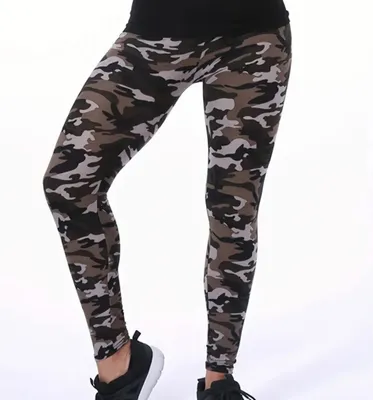 Produktbild von Stylische Camouflage Leggings in Braun - Universelle Größe M/L KP34918