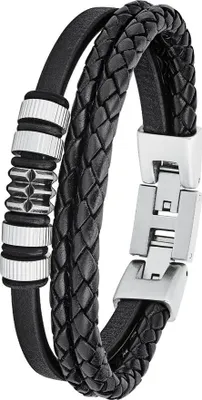 Produktbild von S.Oliver Herren Leder Armband 2027438