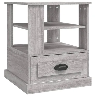 Zdjęcie produktu dla vidaXL Stolik boczny szary Sonoma 50x50x60 cm materiał drewnopochodny
