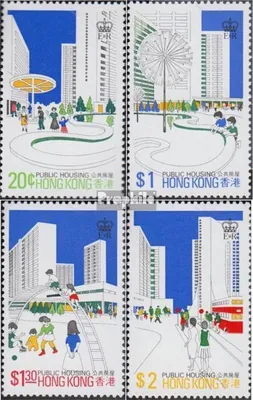 Produktbild von Briefmarken Hongkong 1981 Mi 376X-379X (kompl.Ausg.) postfrisch Sozialer Wohnbau