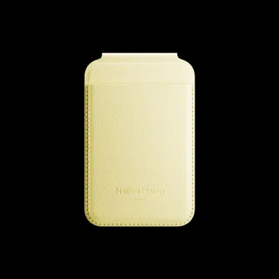 Image de Native Union, porte-cartes magnétique Wallet MagSafe, jaune