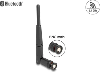 Obrázek produktu pro DeLOCK 90737, 2 dBi, 2.4 - 2.5 GHz, 50 ohm, 360°, Jednopásmový (2,4 GHz), Vícesměrová anténa