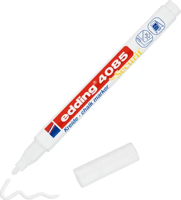 Produktbild von Edding Kreidemarker 4085 1-2 mm weiß