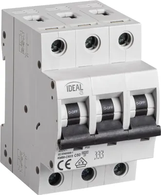 Immagine prodotto di Interruttore automatico 3P C 50A 6kA AC KMB6-C50/3 23169