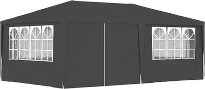 Image de Tente de réception et parois latérales 4x6 m Anthracite 90 g/m²