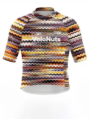 Produktbild von VeloNuts Herren Radtrikot, Retro Signal, Psychedelic Wave-2, XL