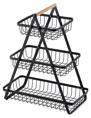 Produktbild von Aufbewahrungskorb, Multifunktional, Umweltfreundliche Metallkonstruktion, 3-lagig