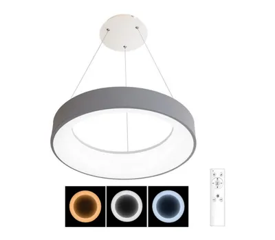 Immagine prodotto di Brilagi - Lampadario a sospensione LED dimmerabile FALCON LED/40W/230V 3000-6500K grigio + telecomando