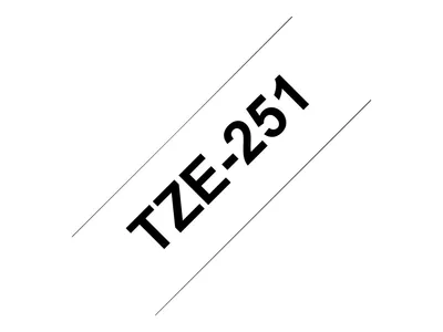 Immagine prodotto di Nastro per marcatura Brother 24 mm nero su bianco
