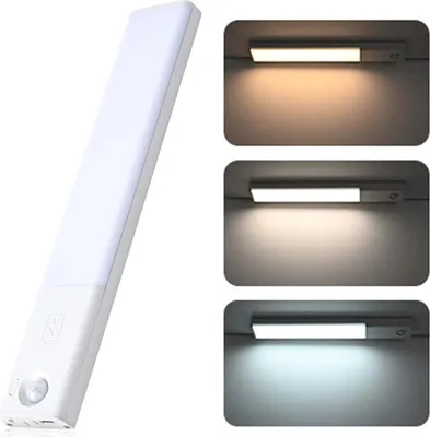 Produktbild von Kabellose LED Schrankleuchte, Magnetisch, Bewegungsmelder, 1200mAh, 3 Farbtemperaturen, Dimmbar, Schnellladung, für Küche & Kleiderschrank