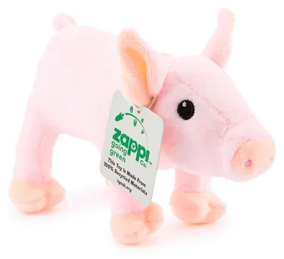 Imagen del producto de Cerdo de peluche, 14 cm, relleno, para bebés
