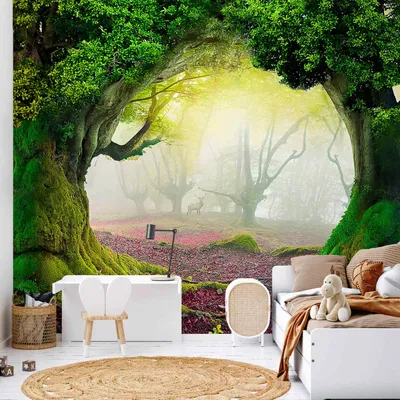 Produktbild von Vlies Fototapete - Enchanted forest 300x210 cm Landschaften 10110903-30