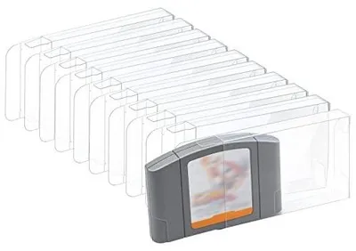 Zdjęcie produktu dla Etui ochronne na gry nintendo 64 przezroczyste plastikowe zestaw 10 szt.