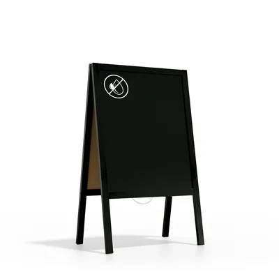 Produktbild von Kundenstopper - schwarzem lackierter Holzrahmen 100x60cm