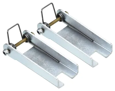 Sicherheitshaken 84 mm, 2 Stück, Metall, silber, für Zugvorrichtung