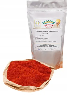 Zdjęcie produktu dla Papryka słodka mielona czerwona 100g Hiszpańska przyprawa smakowa