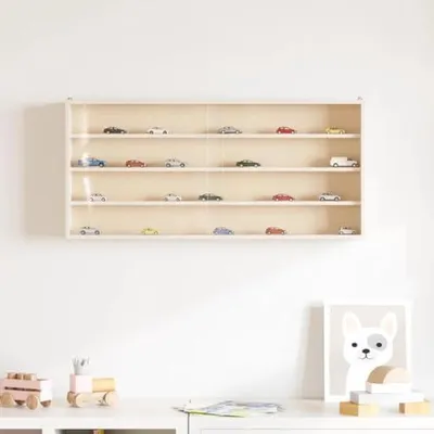 Produktbild von Vitrine aus Holz mit Türen, 80 x 8,5 x 37 cm