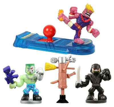 Produktbild von Akedo Ultimate Arcade Warriors Starter Pack Mini Battling Action Figures Ready, Fight, Split Strike – Kick Attack, Einzeln