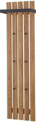 Obrázek produktu pro Garderobenpaneel >BANTRY< in holzfarben, Eiche massiv geölt - 40x120x22 (BxHxT)