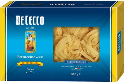 Produktbild von 5x Pasta De Cecco 100% Italienisch Fettuccine n 233 Nudeln 500g