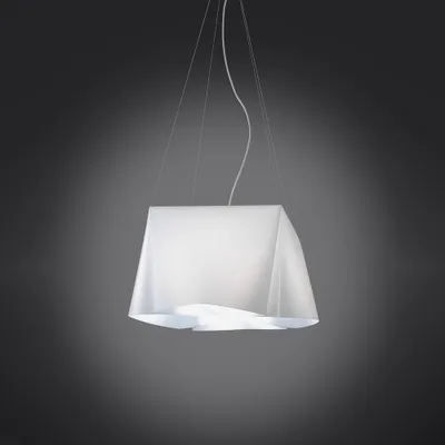 Zdjęcie produktu dla Nowoczesna lampa wisząca 1 Wanda w kolorze białym Polilux D60 Wyprodukowano we Włoszech