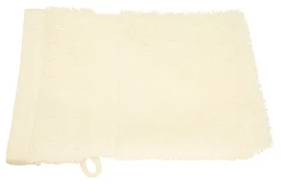 Produktbild von Julie Julsen BIO Waschhandschuh Naturweiß 15 x 21 cm