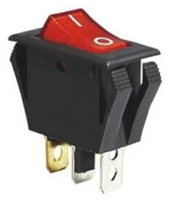 Immagine prodotto di Interruttore Rosso 15A, On/Off, Con Indicatore Luminoso