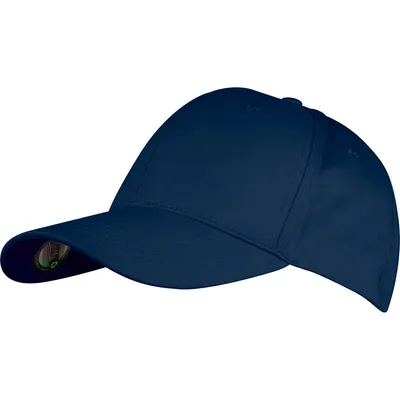 Produktbild von CrisMa 6 Panel Baseballcap aus recycelter Baumwolle / Farbe: dunkelblau