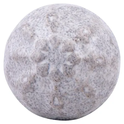 Immagine prodotto di Pomello per porta Clayre & Eef Ø 4 cm Fiori in Vetroceramica bianca e grigia