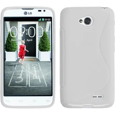 Produktbild von PhoneNatic Case kompatibel mit LG L70 Dual - weiß Silikon Hülle S-Style + 2 Schutzfolien