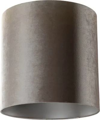 Produktbild von Samt Lampenschirm Taupe Zylinder 40 40 40