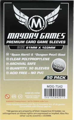 Zdjęcie produktu dla Mayday Premium Magnum Sleeves 61x103mm 50 sztuk - 7142 (+)