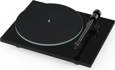 Produktbild von Pro-Ject T1 EVO BT, Audio-Plattenspieler mit Riemenantrieb, Schwarz, Glas, 33,45 RPM, 65 dB, 21,9 cm