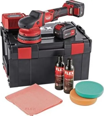 Produktbild von Flex Akku-Exzenterpolierer, XCE 8 125 18.0-EC/5.0 P-Set, 461245