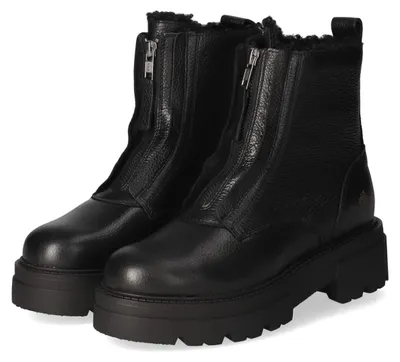 Produktbild von Apple of Eden Damen Winterboots BIG STAR Schwarz Glattleder Größe: 39