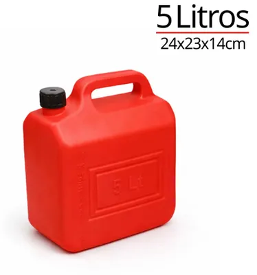 Image de Bidons de carburant - Récipients de stockage pour l'essence et le diesel - 5 litres - En ABS - Bouchon hermétique - Anti-fuite - Pour usage en garage