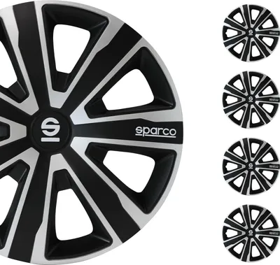 Immagine prodotto di Coprimozzo Sparco 14 pollici Palermo Nero 4 pz
