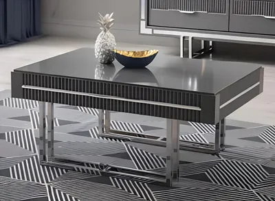 Produktbild von Sofatisch Kaffeetisch Couchtisch Beistelltisch Holz Grau Tisch Moderne