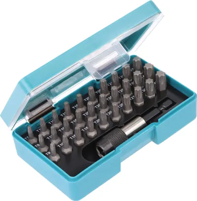 Produktbild von Makita Bitset Torx 7-40, P-73352 T-Bit Set, 31-teilig, mit Gürtelclip