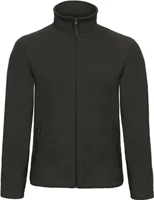 Produktbild von B&C FUI50 | Herren Microfleece Jacke Duo ID.501 - Farbe: Black - Größe: L
