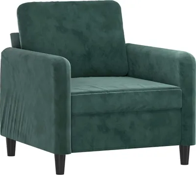 Produktbild von vidaXL Sessel Dunkelgrün 60 cm Samt