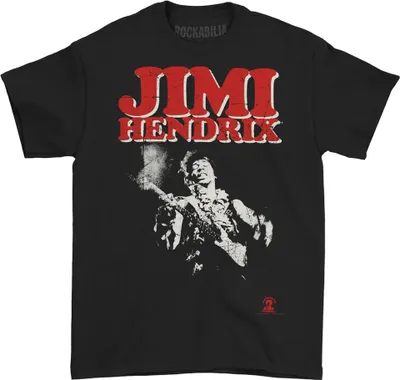 Produktbild von Jimi Hendrix - T-Shirt für Herren/Damen Uni RO6869 (XL) (Schwarz)