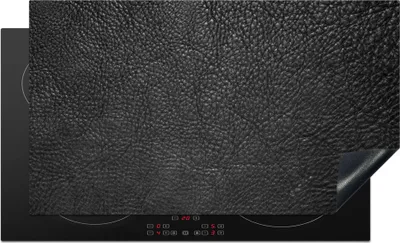 Produktbild von KitchenYeah© Herdabdeckplatte Leder - Braun - Textur - Design - Lederoptik , 91x52cm, Küche Deko, Glaskeramikkochfeld Herdabdeckung, Abdeckplatte fùr Kochfeld