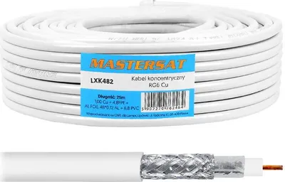 Obrázek produktu pro Koaxiální kabel 25 m - pro DVB-T, rádio a multipřepínače - 1Cu 48x0