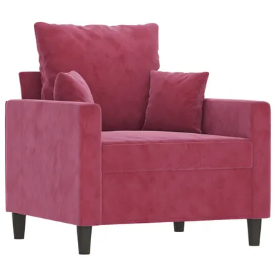 Produktbild von vidaXL Sessel Weinrot 60 cm Samt