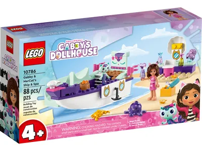 Immagine prodotto di LEGO 10786 Casa delle bambole di Gabby & Meerkatze Schiff & Spa Boot Set con salone di bellezza, casa dei cuccioli con figure e oggetti, gioco per bambini, ragazzi, bambini fino a 4 anni