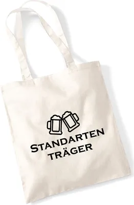 Produktbild von Huuraa Jutebeutel Standartenträger Schützenfest 10 Liter Natural Baumwolle Tasche Geschenkidee