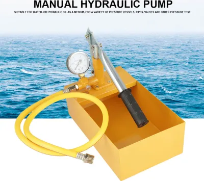 Zdjęcie produktu dla 2,5 MPa 25 kg Ręczna hydrauliczna pompa do sprawdzania ciśnienia wody Urządzenie do sprawdzania rur