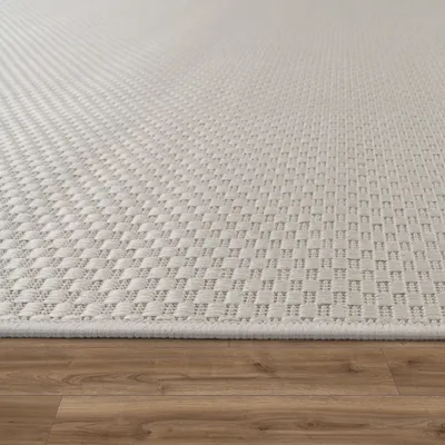 Produktbild von In- & Outdoor Teppich Flachgewebe einfarbig modern wetterfest für Terrasse Küche Grösse 140x200 cm