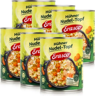Produktbild von Erasco Hühner Nudel-Topf 800g Fertigessen (6er Pack)
